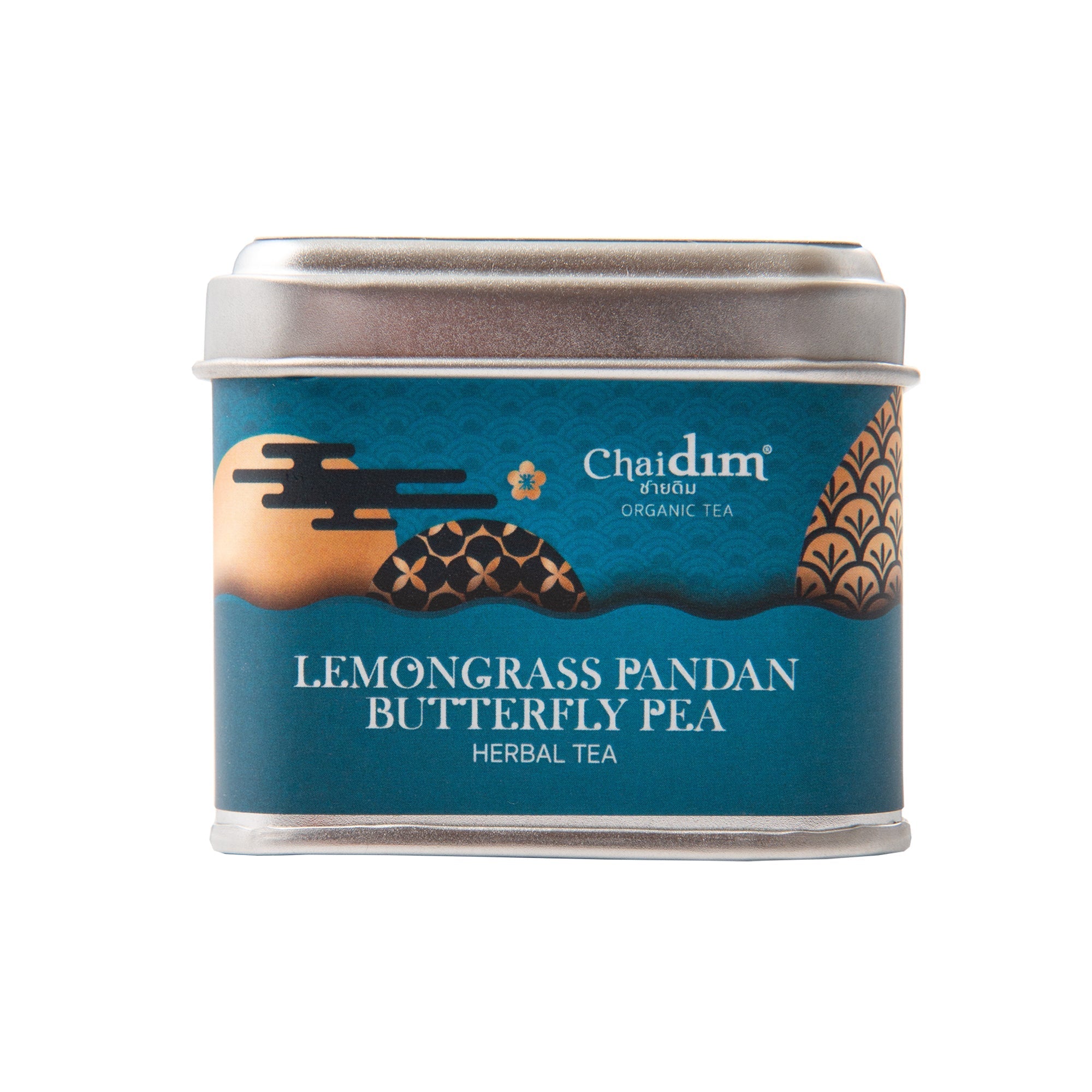 Chaidim Lemongrass Pandan Butterfly Pea Herbal Tea 5 Teabags
