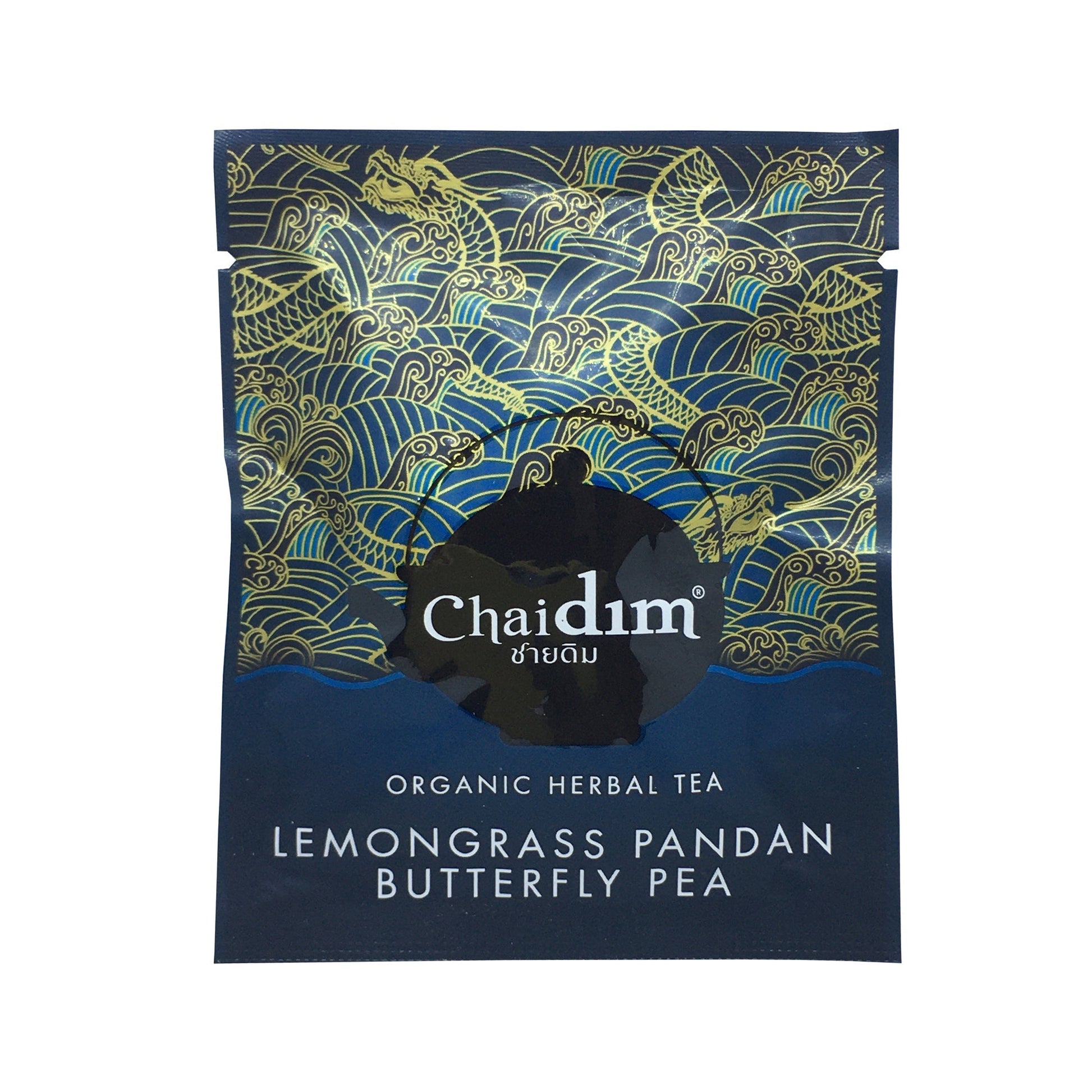 Chaidim Lemongrass Pandan Butterfly Pea Herbal Tea 10 Teabags