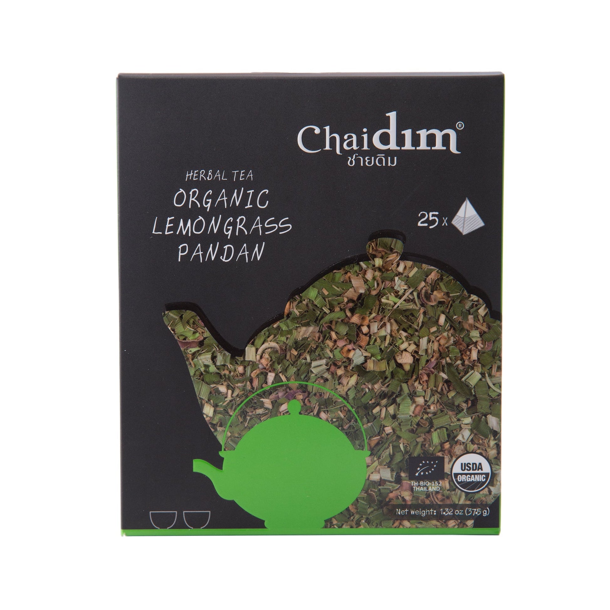 Chaidim Lemongrass Pandan Herbal Tea 25 Teabags