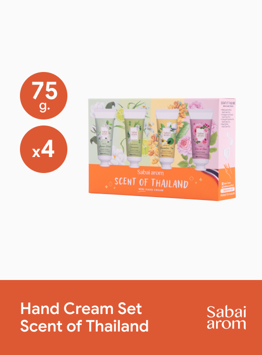Sabai Arom Hand Cream Set - Scent of Thailand 4 x 75 g.