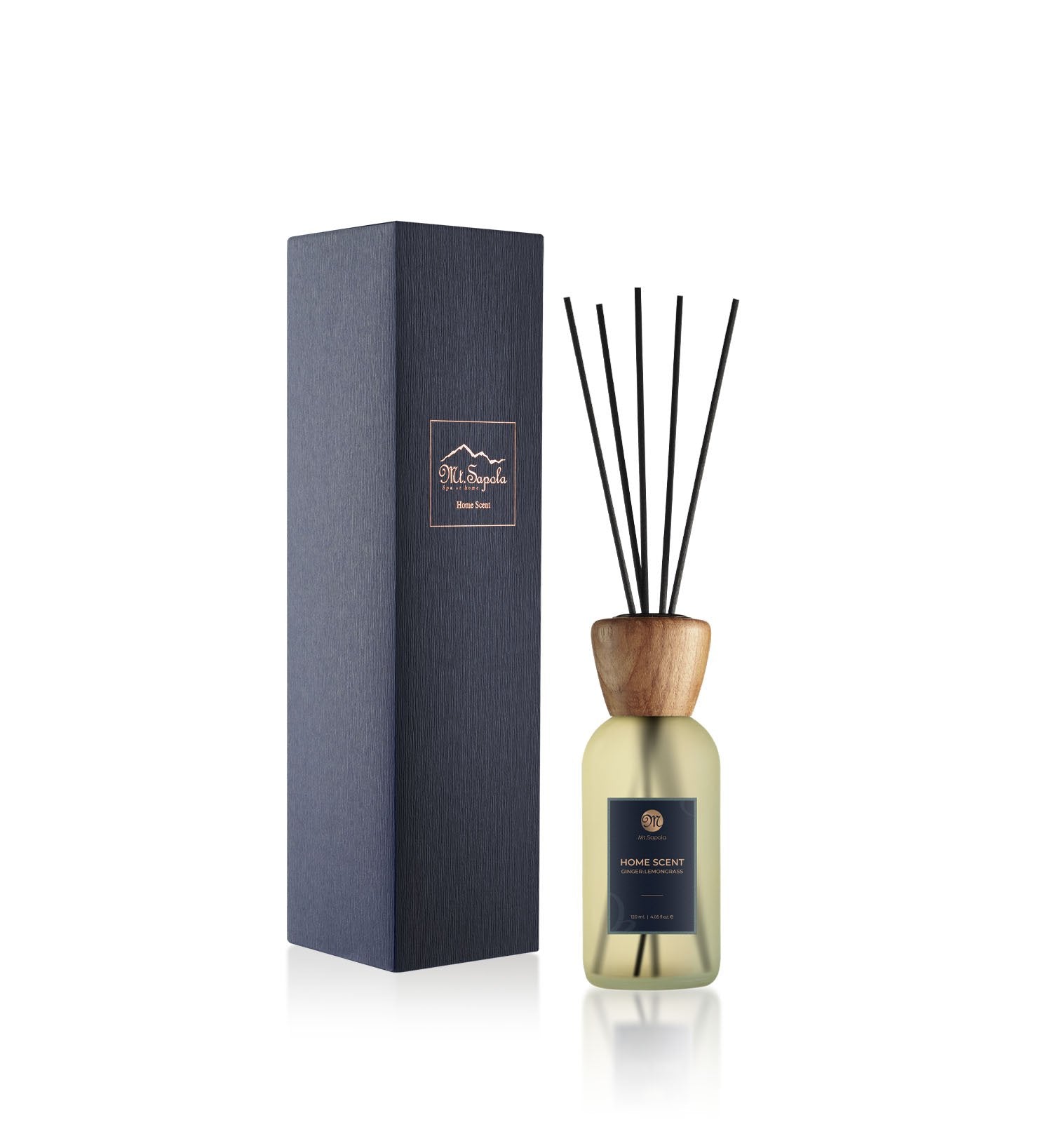 Mt. Sapola Home Scent Reed Diffuser - Ginger-Lemongrass 120 ml.