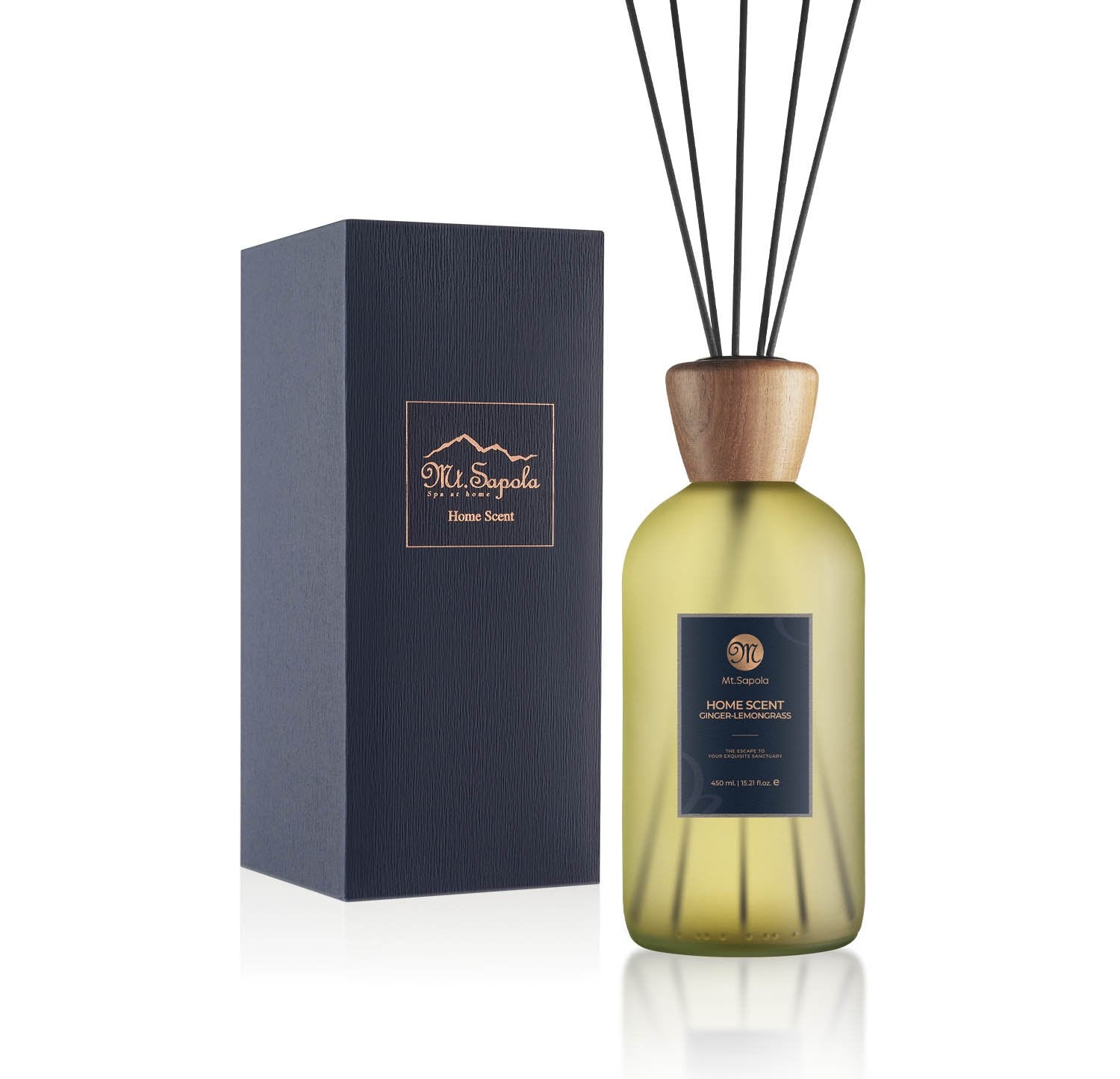 Mt. Sapola Home Scent Reed Diffuser - Ginger-Lemongrass 450 ml.