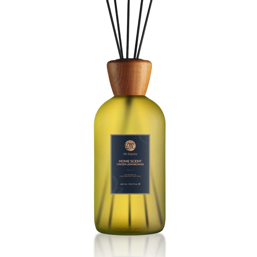 Mt. Sapola Home Scent Reed Diffuser - Ginger-Lemongrass 450 ml.