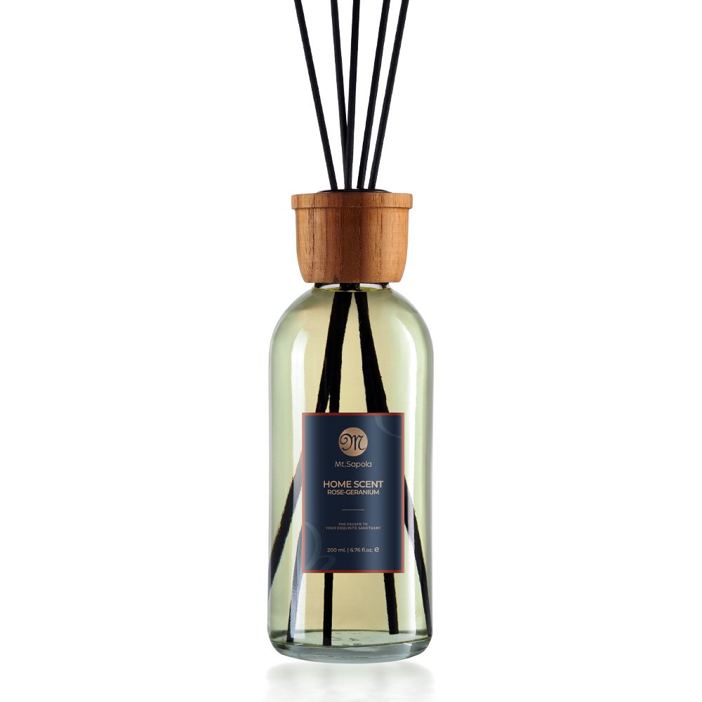 Mt. Sapola Home Scent Reed Diffuser - Rose-Geranium 200 ml.