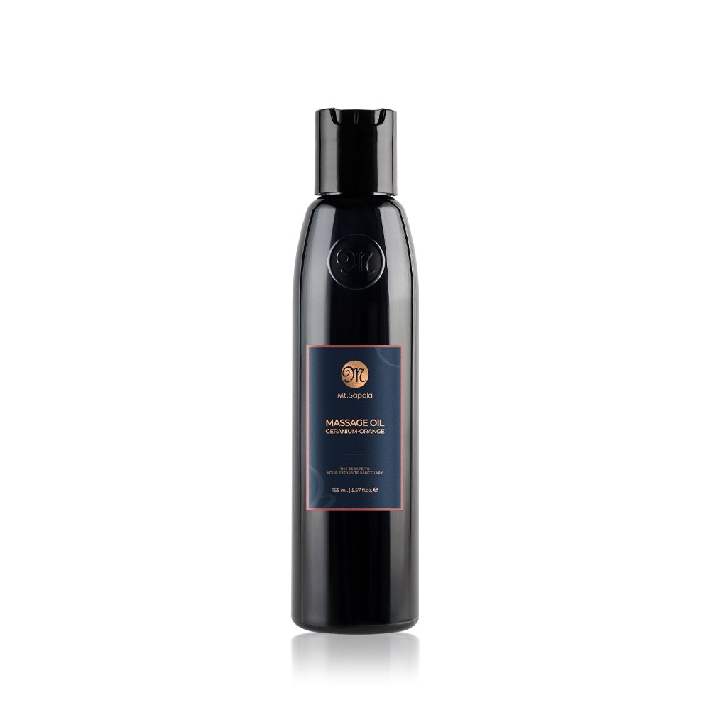 Mt. Sapola Massage Oil - Geranium-Orange 165 ml.
