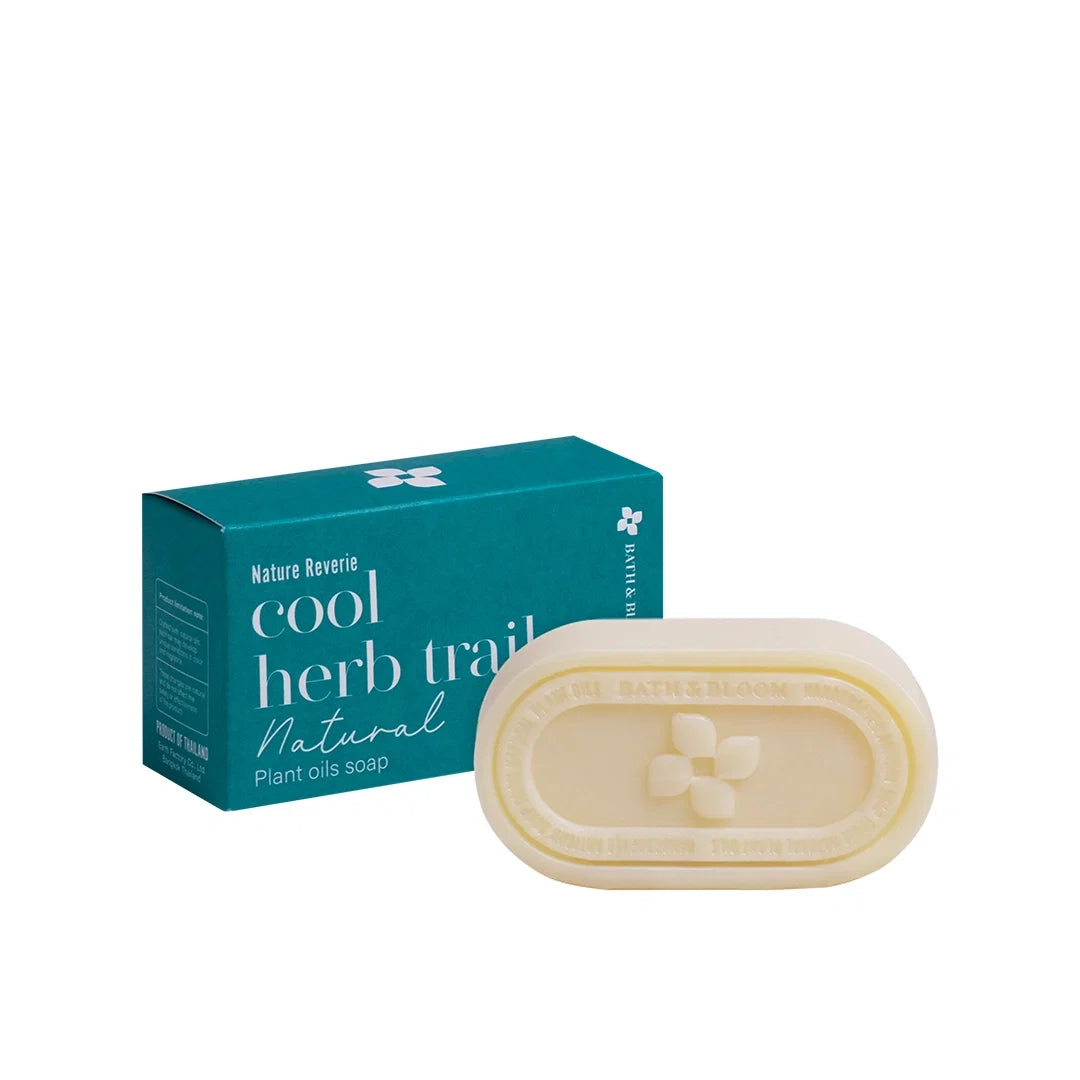 Bath & Bloom Natural Soap Bar - Cool Herb Trail 120 g.