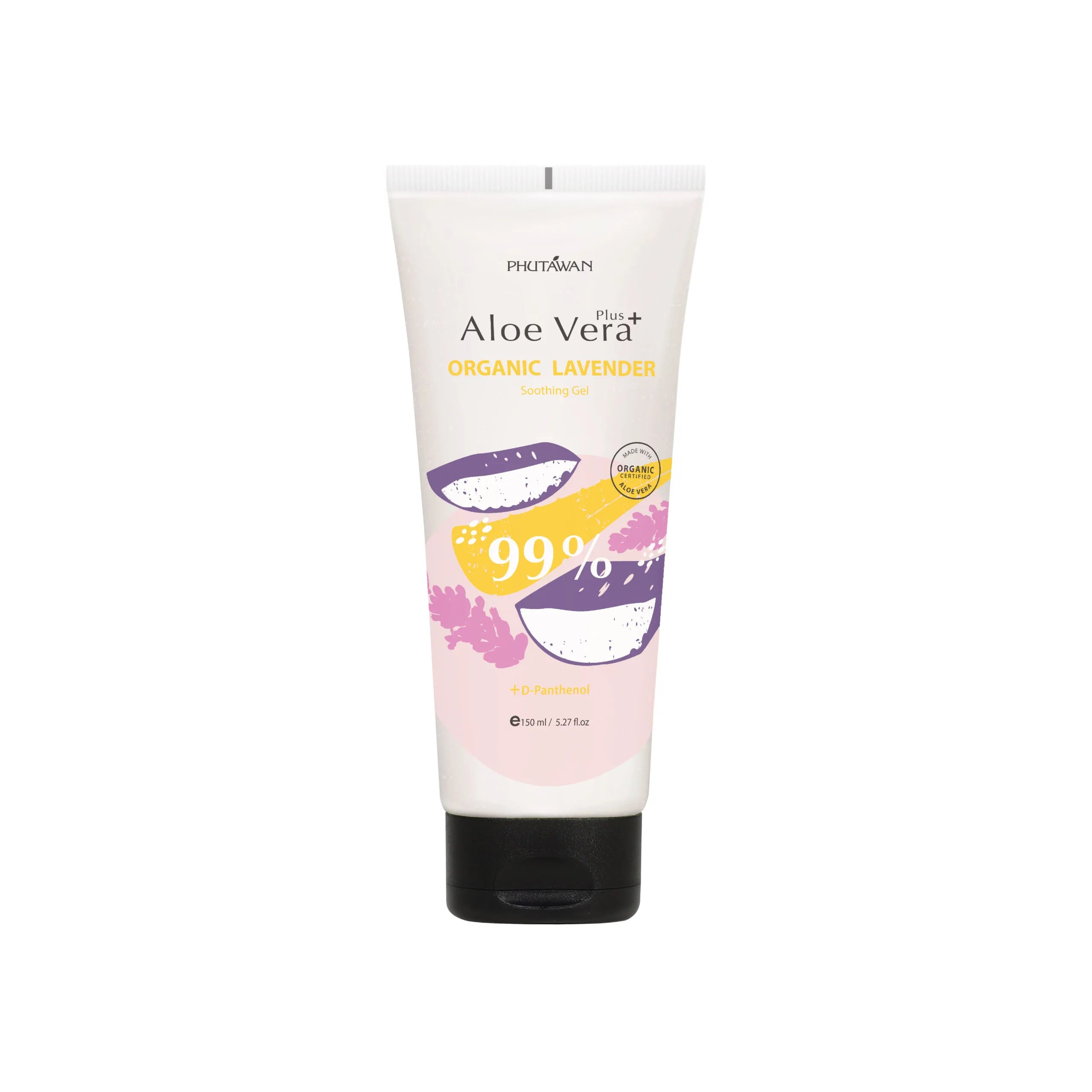Phutawan Aloe Vera Drop Gel with Organic Lavender Essential Oil - No Perfume 150 ml.