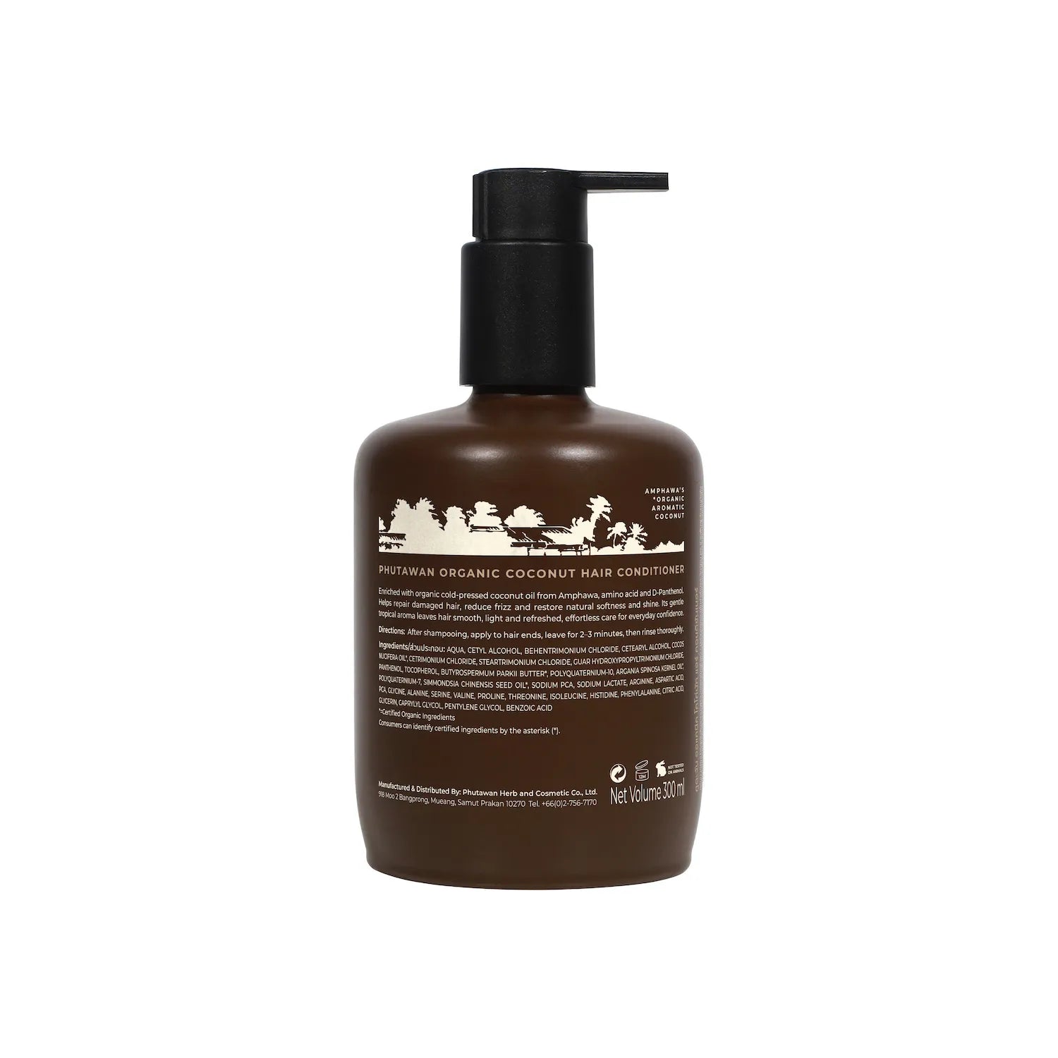 Phutawan Organic Coconut Hair Conditioner 300 ml.