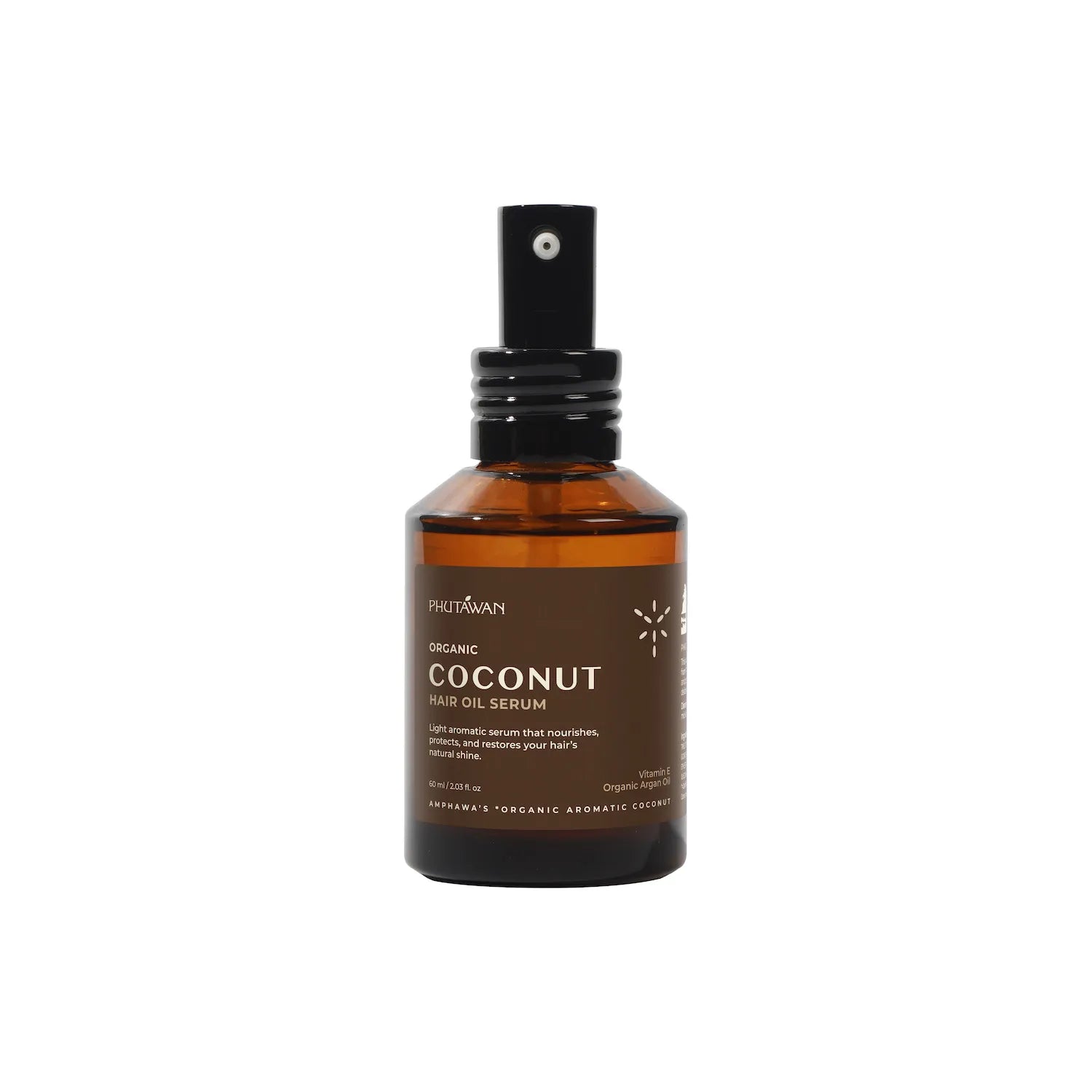 Phutawan Organic Coconut Hair Oil Serum 60 ml.