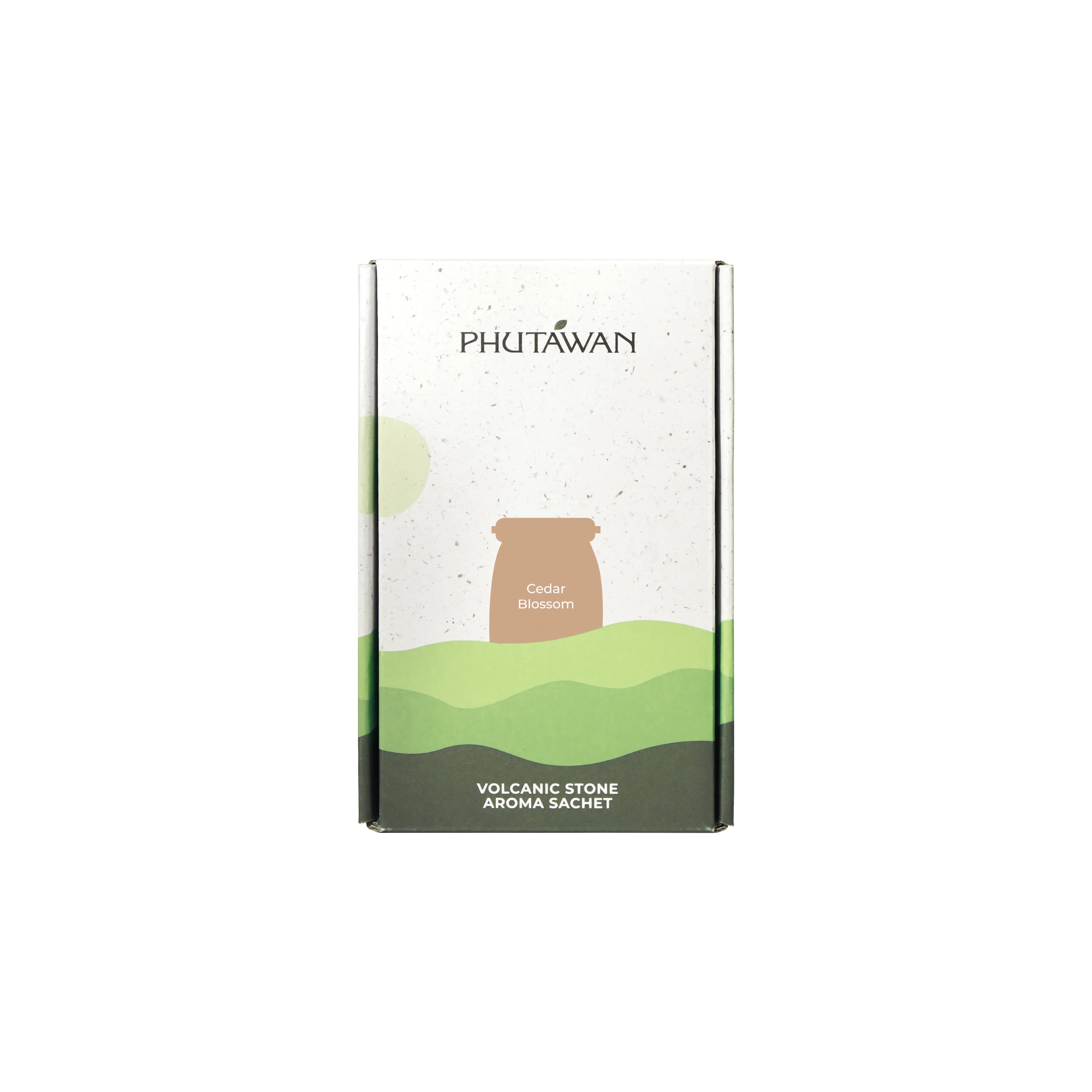 Phutawan Volcanic Rock Sachet - Cedar 90 g.