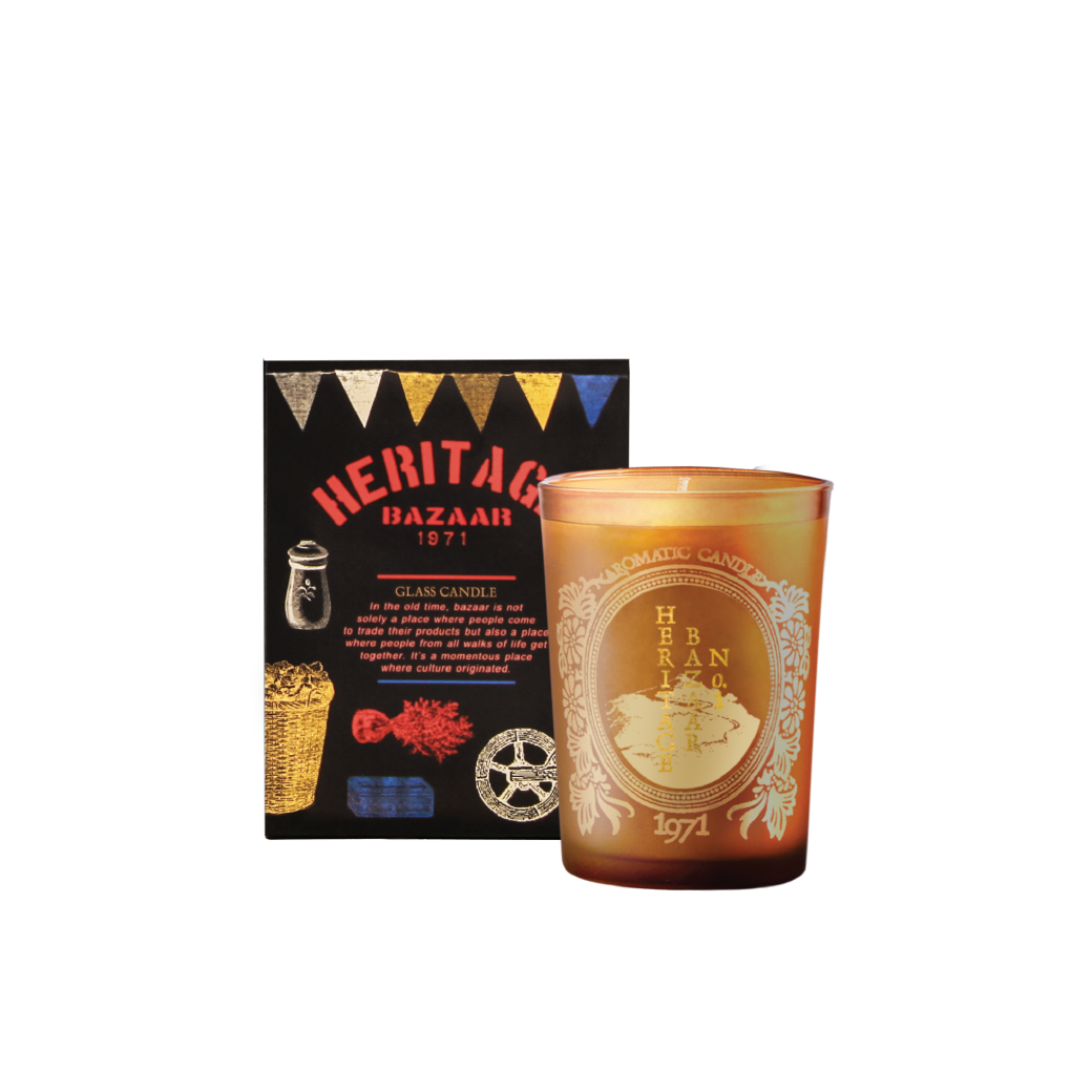 Karmakamet Aromatic Glass Candle - Heritage Bazaar