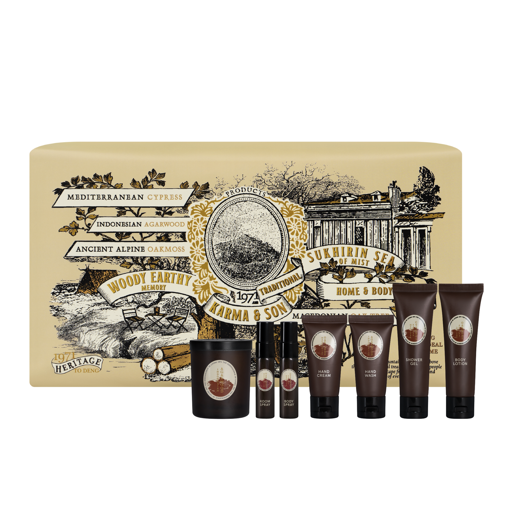 Karmakamet Home & Body Scent Gift Set - 1971 To Deng Karma & Son