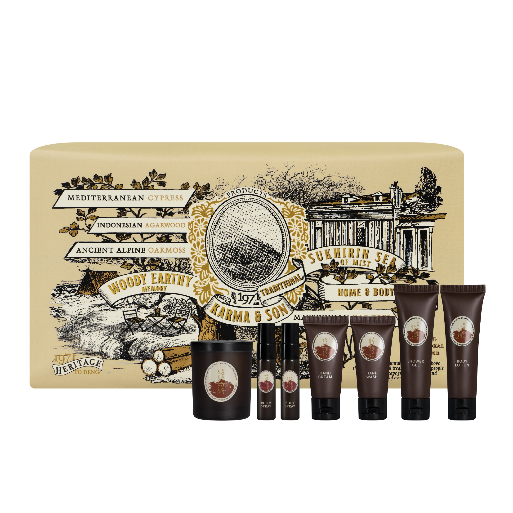 Karmakamet Home & Body Scent Gift Set - 1971 To Deng Karma & Son