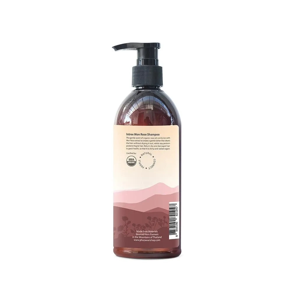 Phutawan Organic Damask Rose Shampoo 320 ml.
