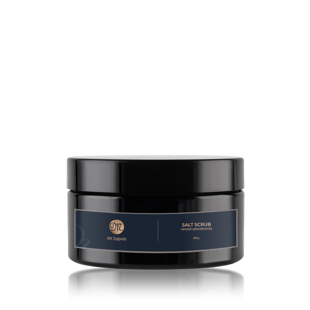 Mt. Sapola Salt Body Scrub - Ginger-Lemongrass 300 g.