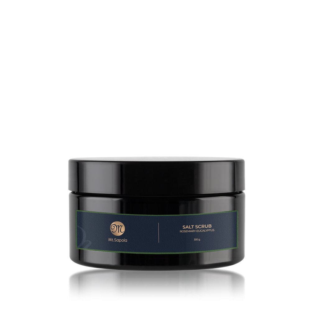 Mt. Sapola Salt Body Scrub - Rosemary-Eucalyptus 300 g.