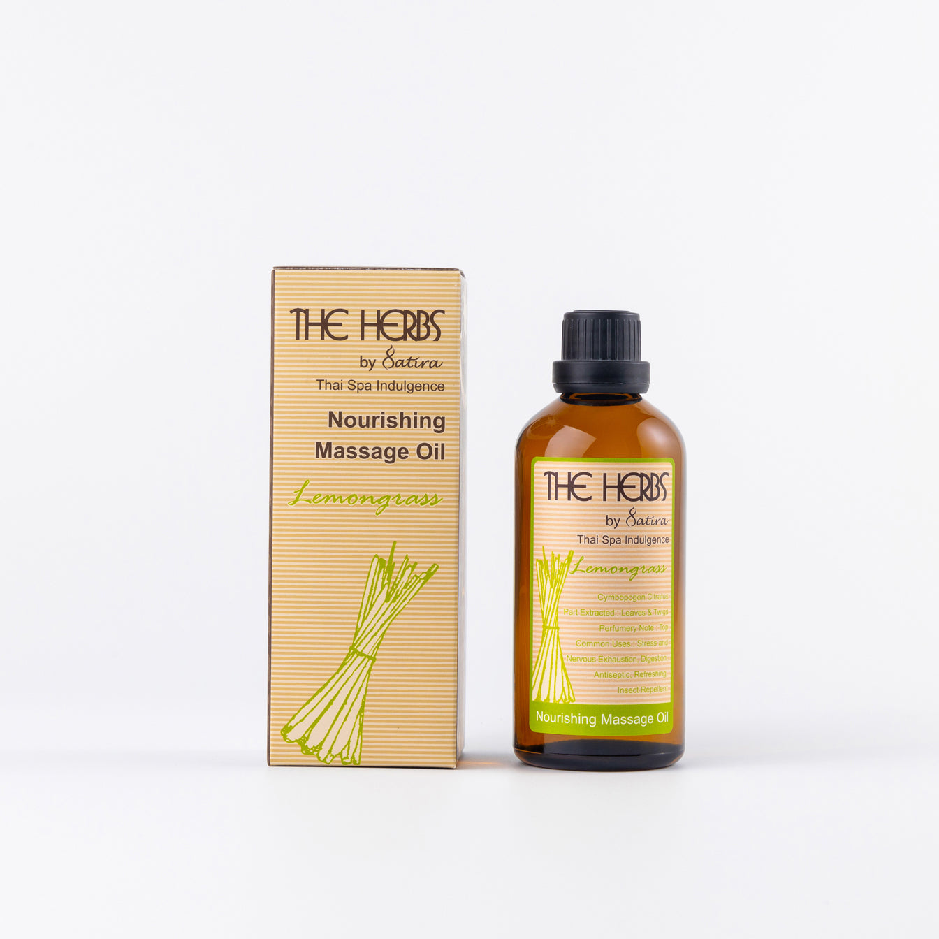 Satira The Herbs Nourishing Massage Oil - Lemongrass