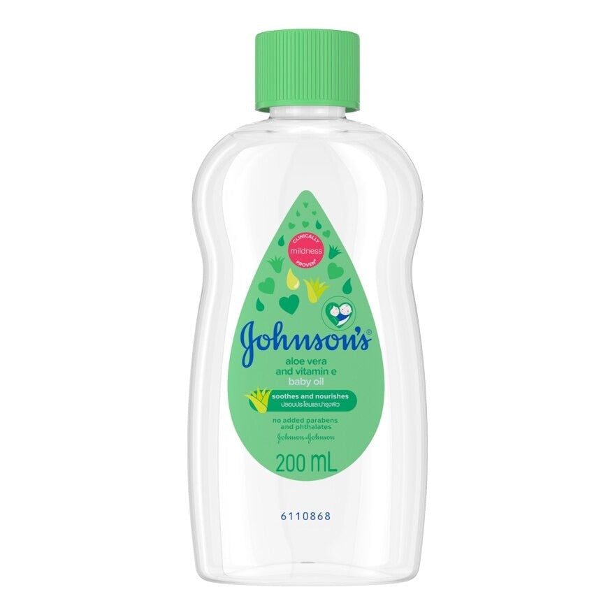 Johnson's Baby Oil Aloe Vera Vitamin E 200 ml.