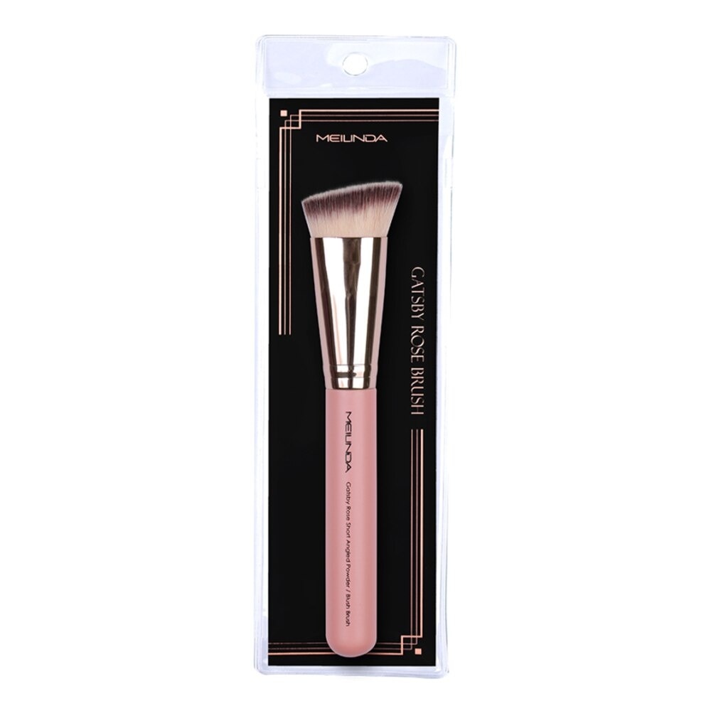 Mei Linda Gatsby Rose Short Angle Powder Brush 1pc