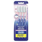 ORAL-B Toothbrush Soft Slim Pack 3pcs