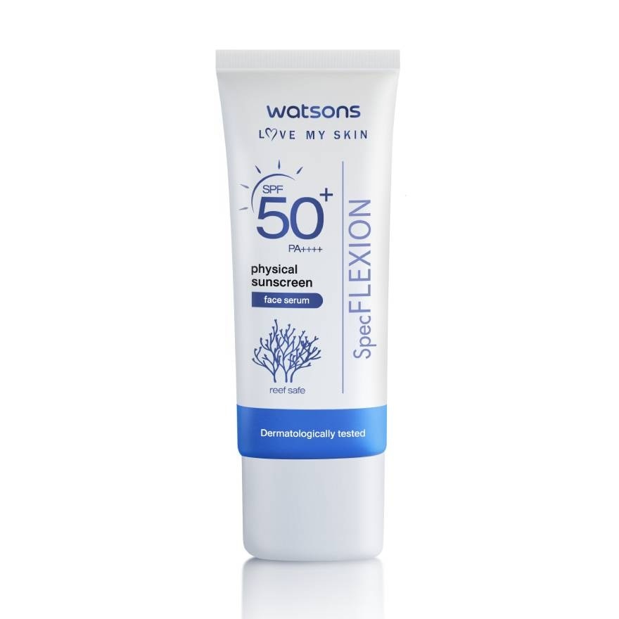 Watsons Physical Sunscreen Face Serum SPF50+ PA++++ 30ml