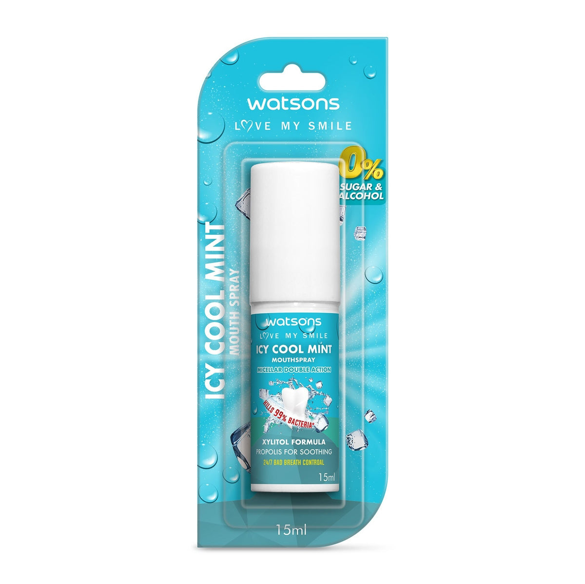 Watsons Icy Cool Mint Mouth Spray 15ml