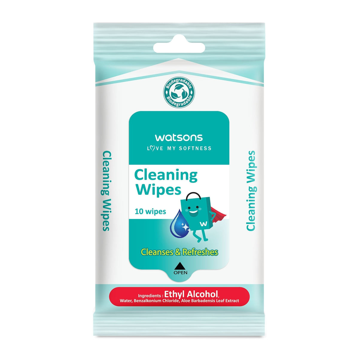 Watsons Alcohol Cleaning Wipes 10sheets