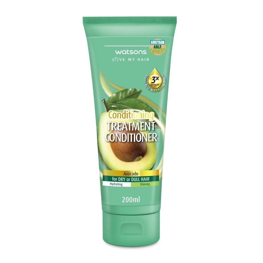Watsons Treatment Conditioner Avocado for Dry or Dull Hair 200ml