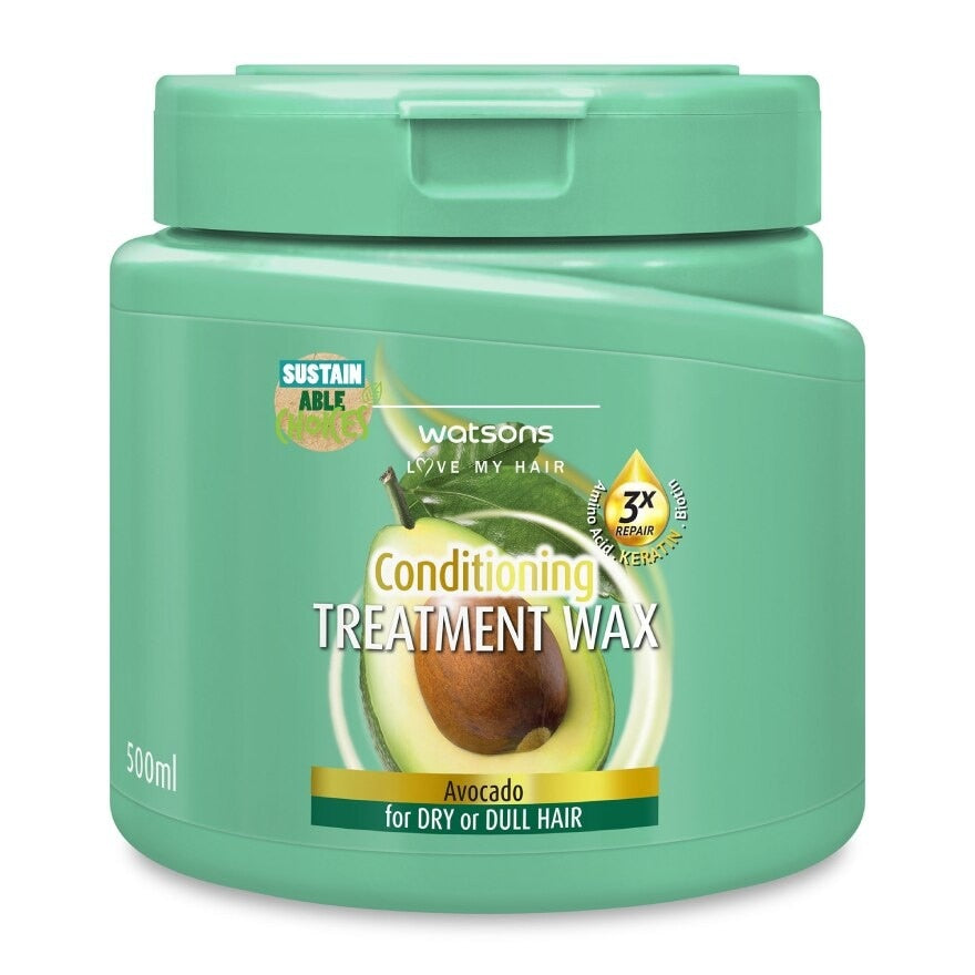 Watsons Treatment Wax Avocado for Dry or Dull Hair 500ml