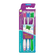 Watsons Triple Action Toothbrush (Medium) 3pcs