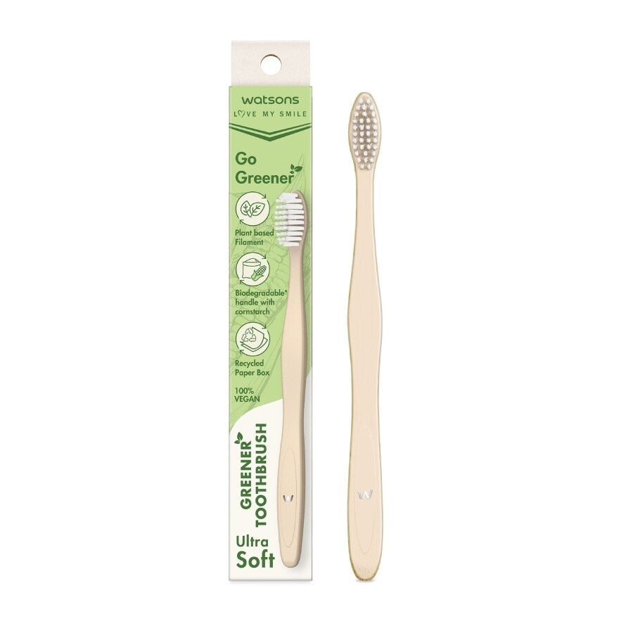 Watsons Greener Toothbrush (Ultra Soft) 1pc