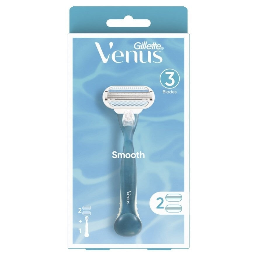 GILLETTE Venus Smooth Razor 1pc+blades 2pcs