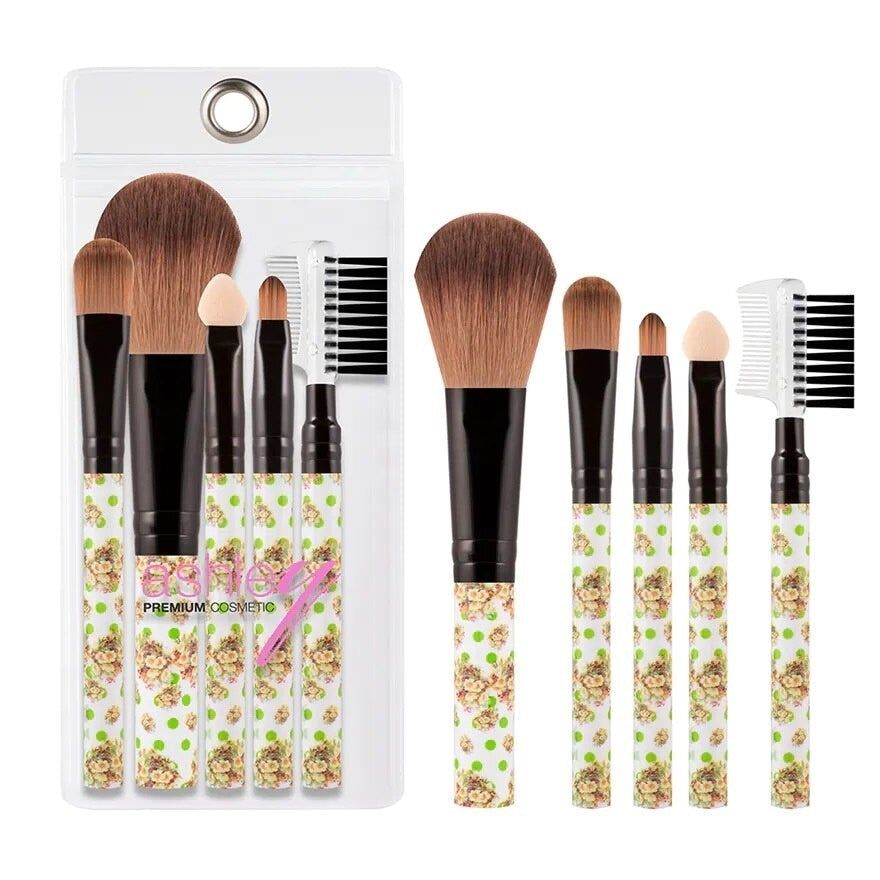 Ashley Lace Mini Brush Set 5pcs Green