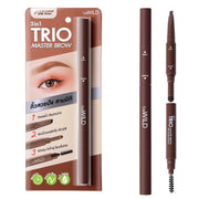 beWiLD 3In1 Trio Master Brow 0.56g #02 Caramel Brown