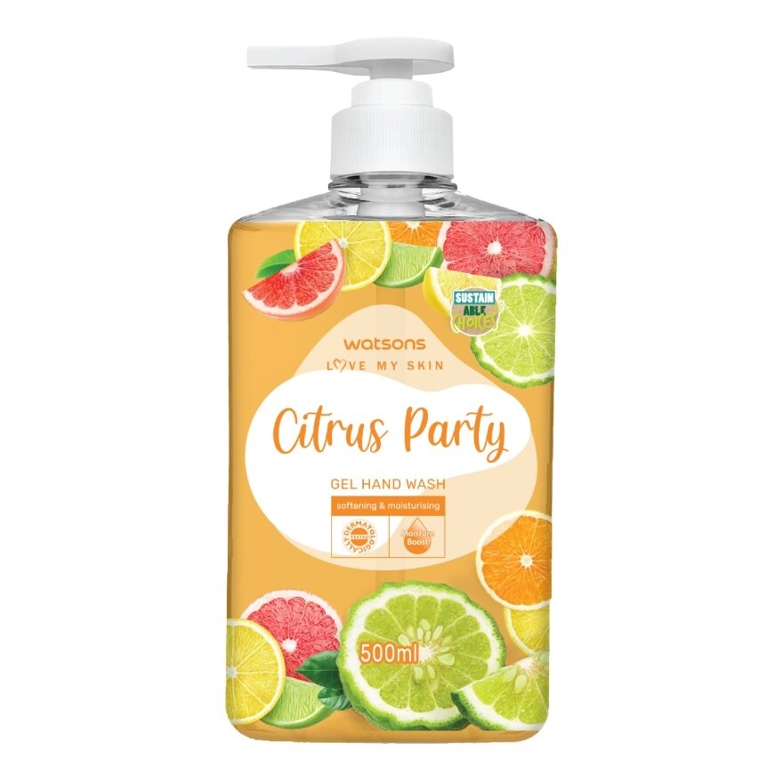 Watsons Love My Skin Citrus Party Gel Hand Wash 500ml