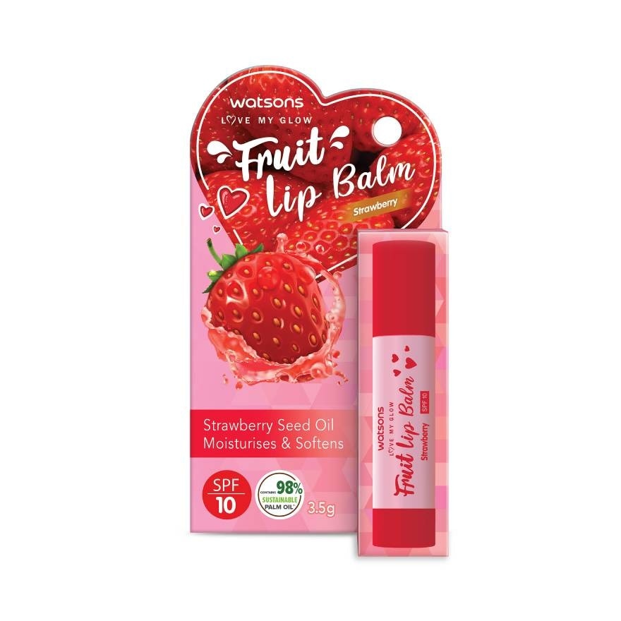 Watsons Fruit Lip Balm Strawberry SPF10 3.5g