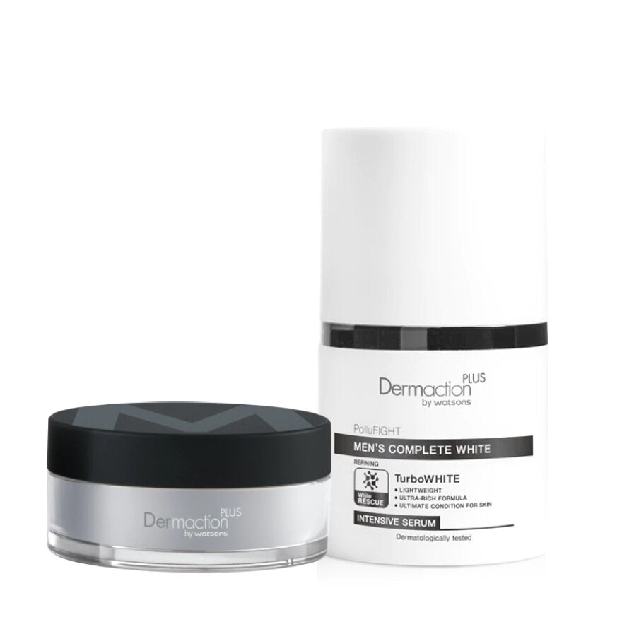 Dermaction Plus by Watsons Men's Complete White Intensive Serum + Perfect Transl 30ml