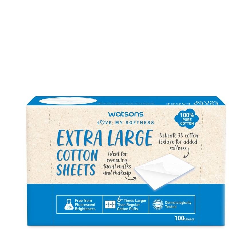 Watsons Extra Large Cotton Sheets 100 Sheets