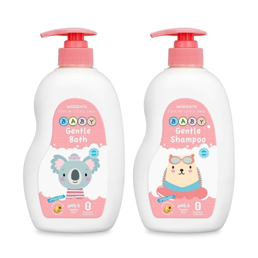 Watsons Gentle Baby Bath+shampoo 500ml