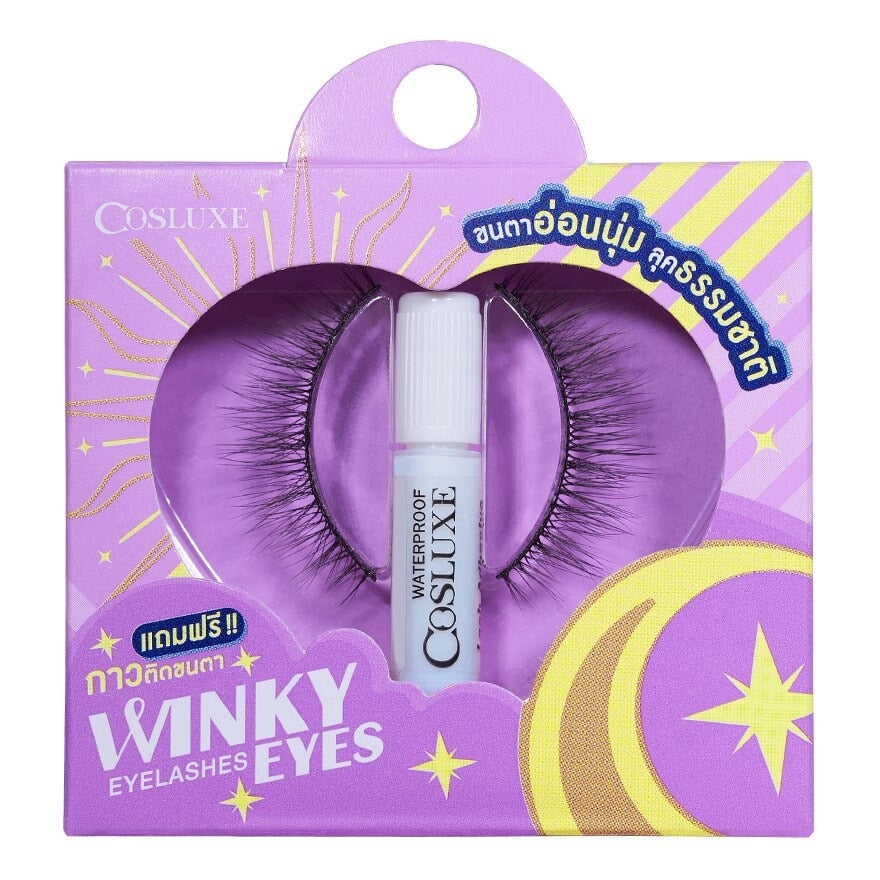 Cosluxe Winky Eyes Eyelashes 1 pair with Adhesive