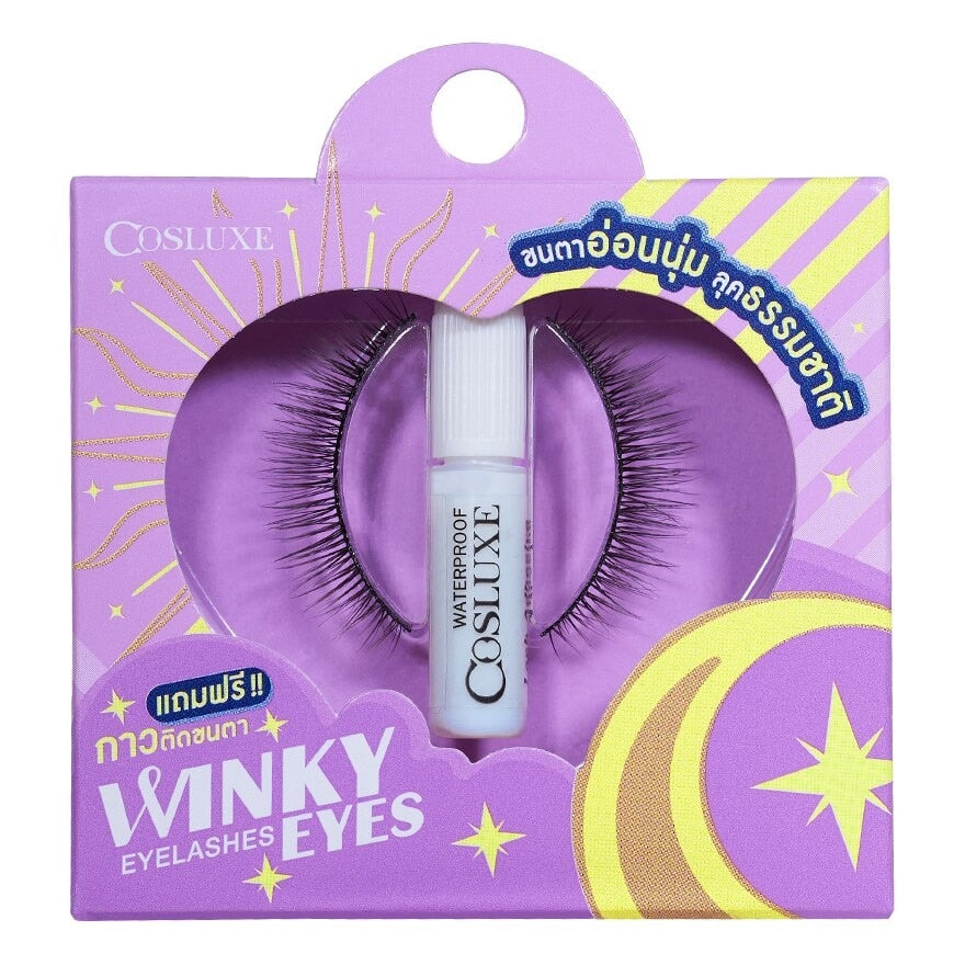 Cosluxe Winky Eyes Eyelashes 1 pair with Adhesive