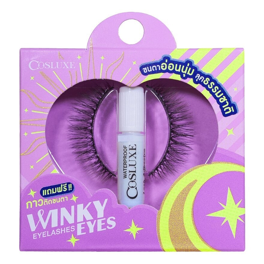 Cosluxe Winky Eyes Eyelashes 1 pair with Adhesive