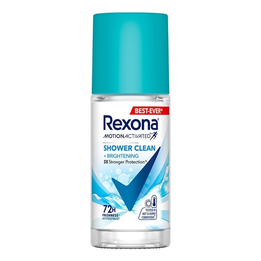 REXONA Roll on Shower Clean + Brightening Antiperspirant 45ml