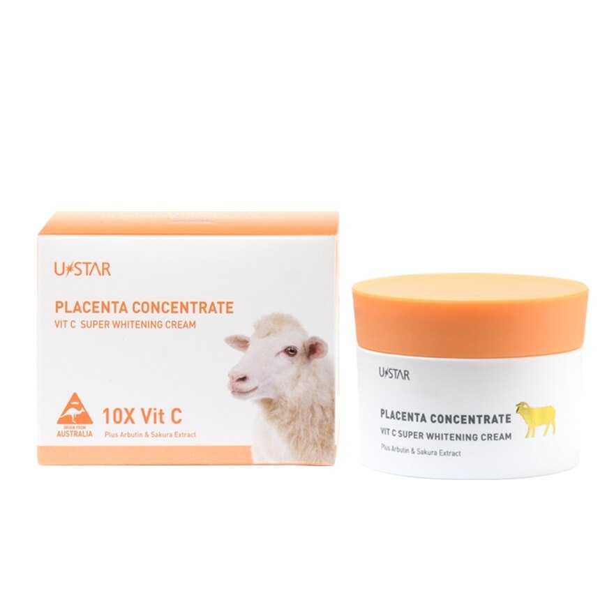 U-Star Placenta Concentrate Vit C Super Whitening Cream 100g