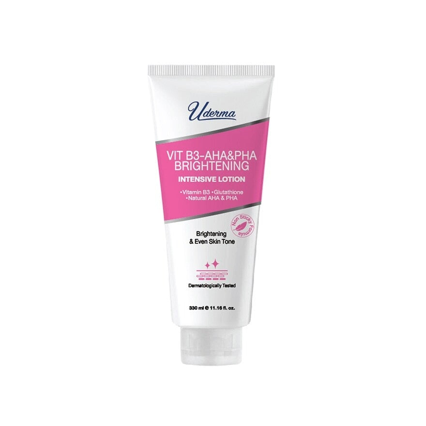 UDERMA Vit B3-AHA PHA Brightening Intensive Lotion 330ml
