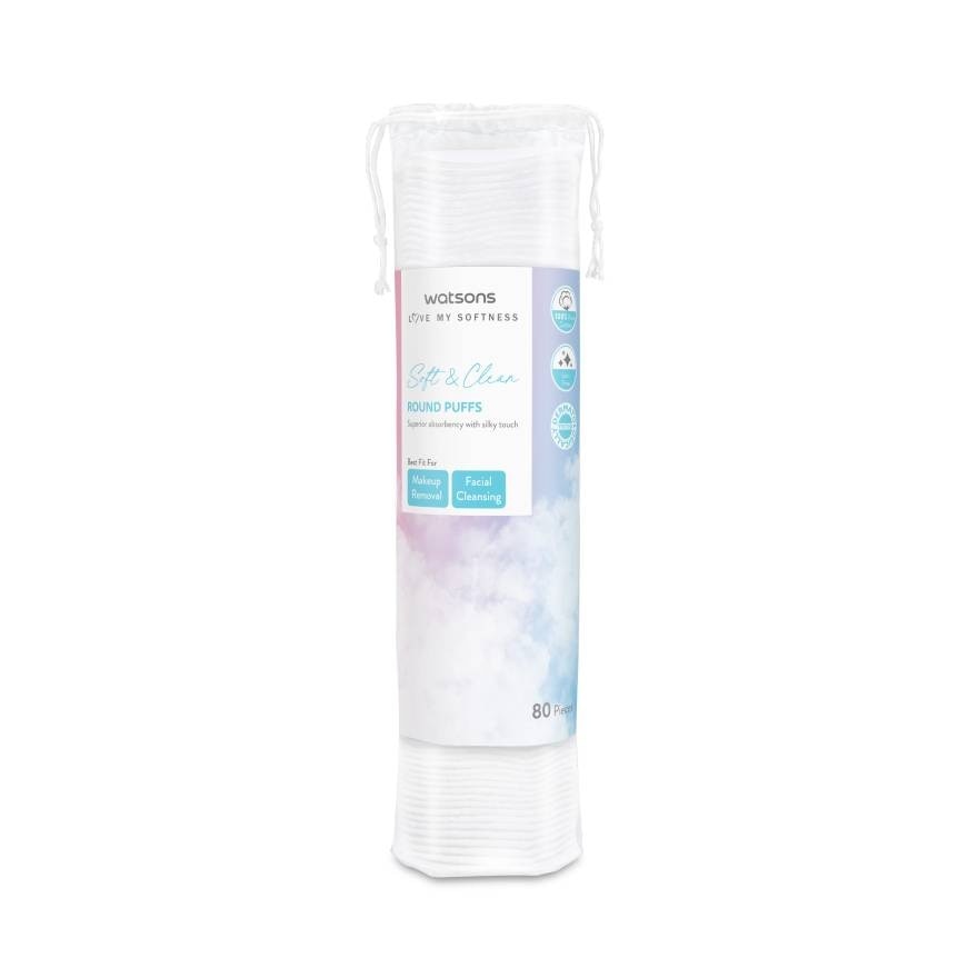 Watsons Round Puffs 80pcs