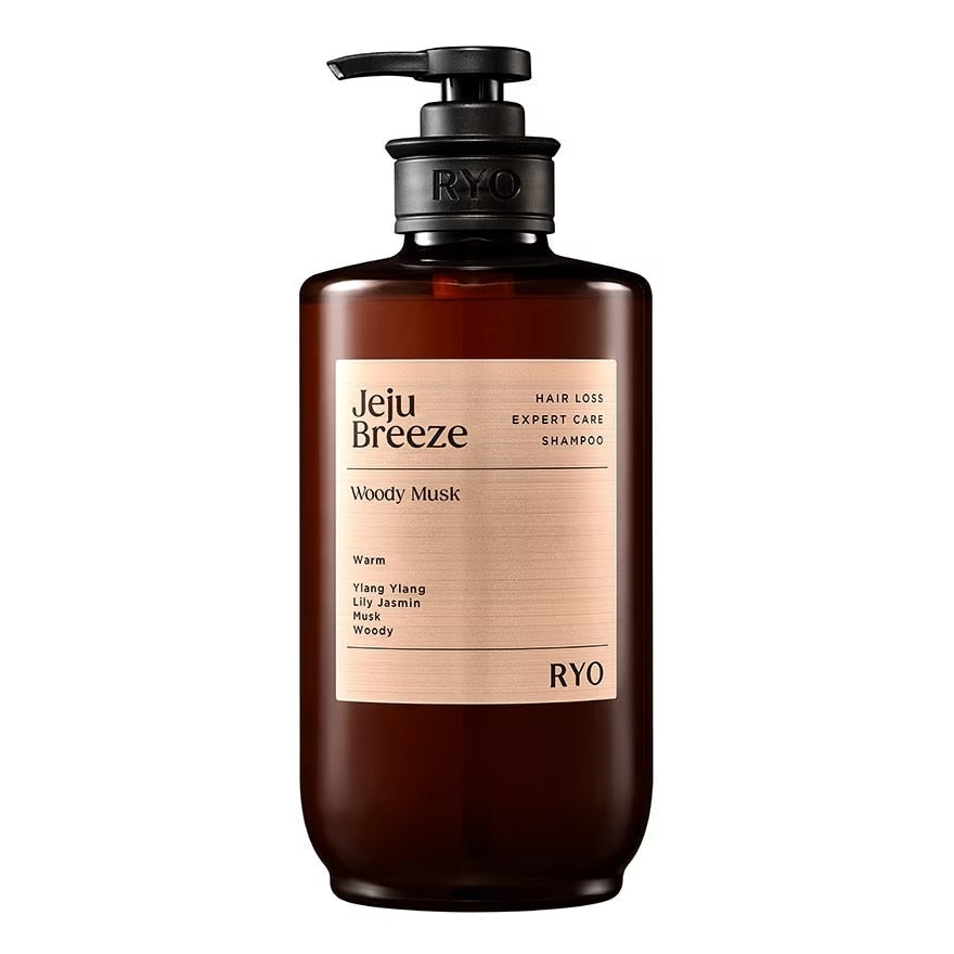 Ryo Hair Loss Expert Care Shampoo Jeju Breeze Woody Musk 585 ml.