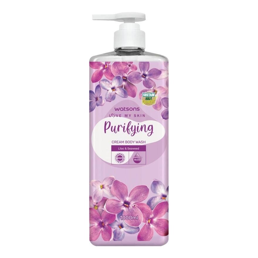 Watsons Love My Skin Purifying Cream Body Wash 1000ml