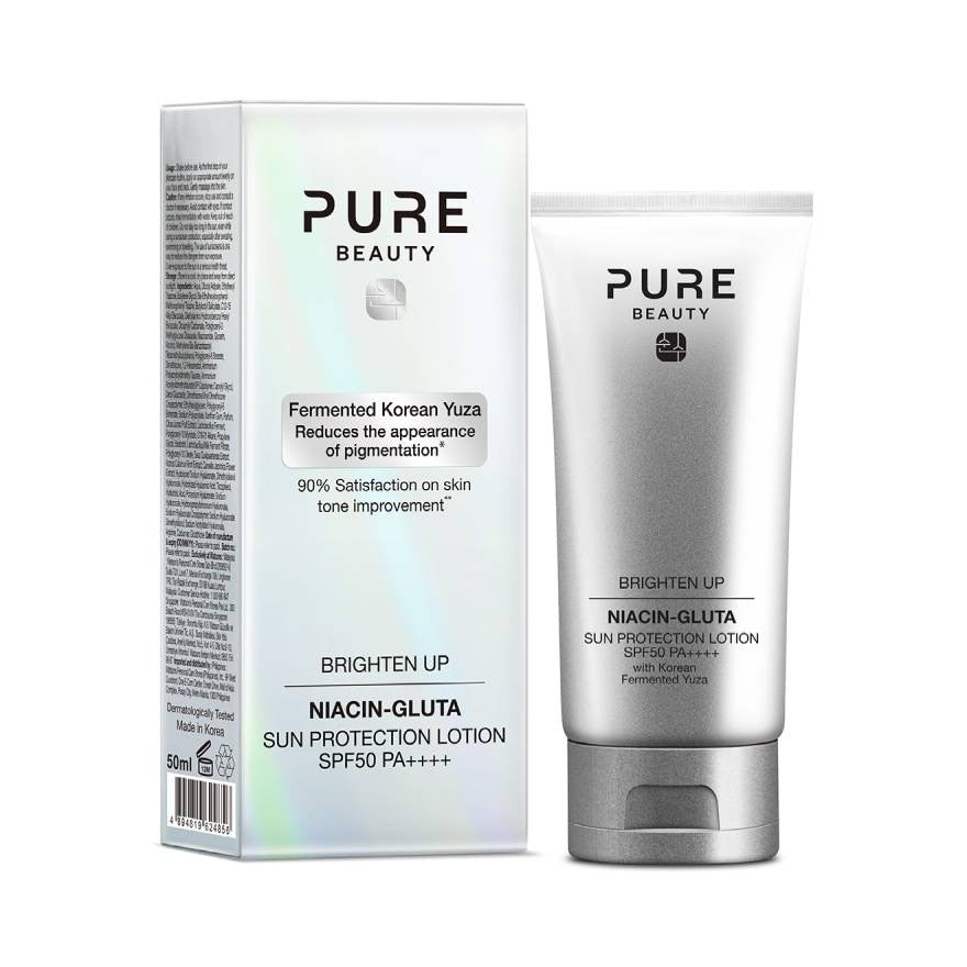 Pure Beauty Brighten Up Niacin-gluta Sun Protection Lotion SPF50 PA++++ 50ml