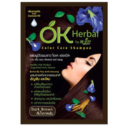 OK Herbal Color Care Shampoo Dark Brown 30 ml.
